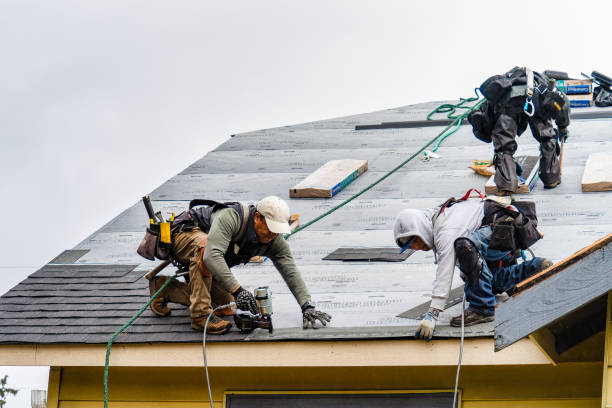 Professional Roof Installation technician working in Cohasset, MA